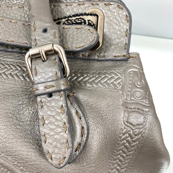 Fendi Pewter Villa Borghese Selleria Leather Bag - Picture 9 of 15